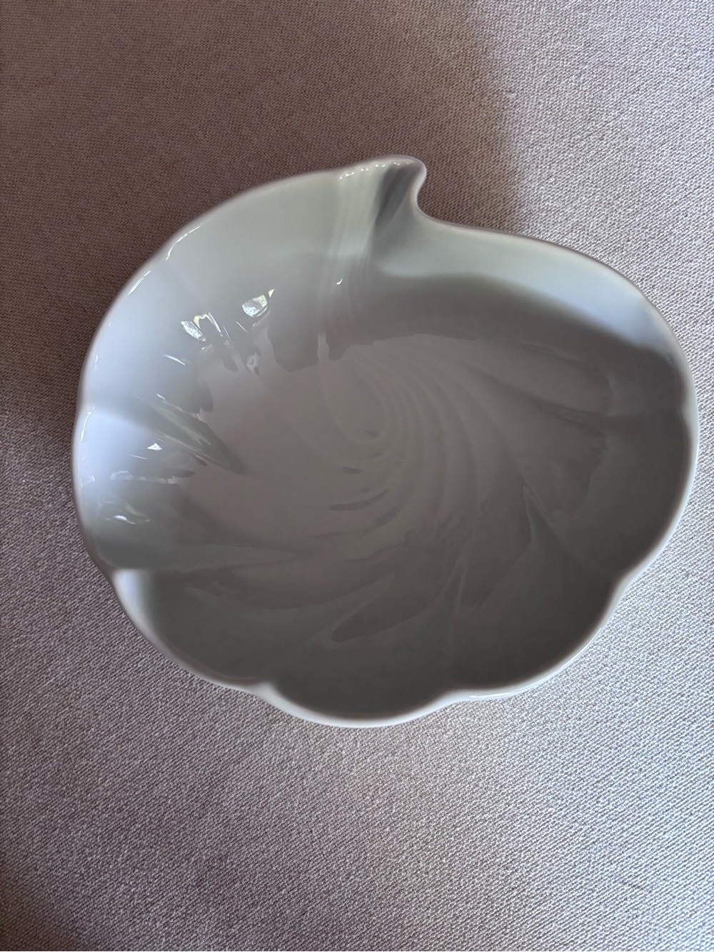 White Decorative Ceramic Shell Bowl - Home Art